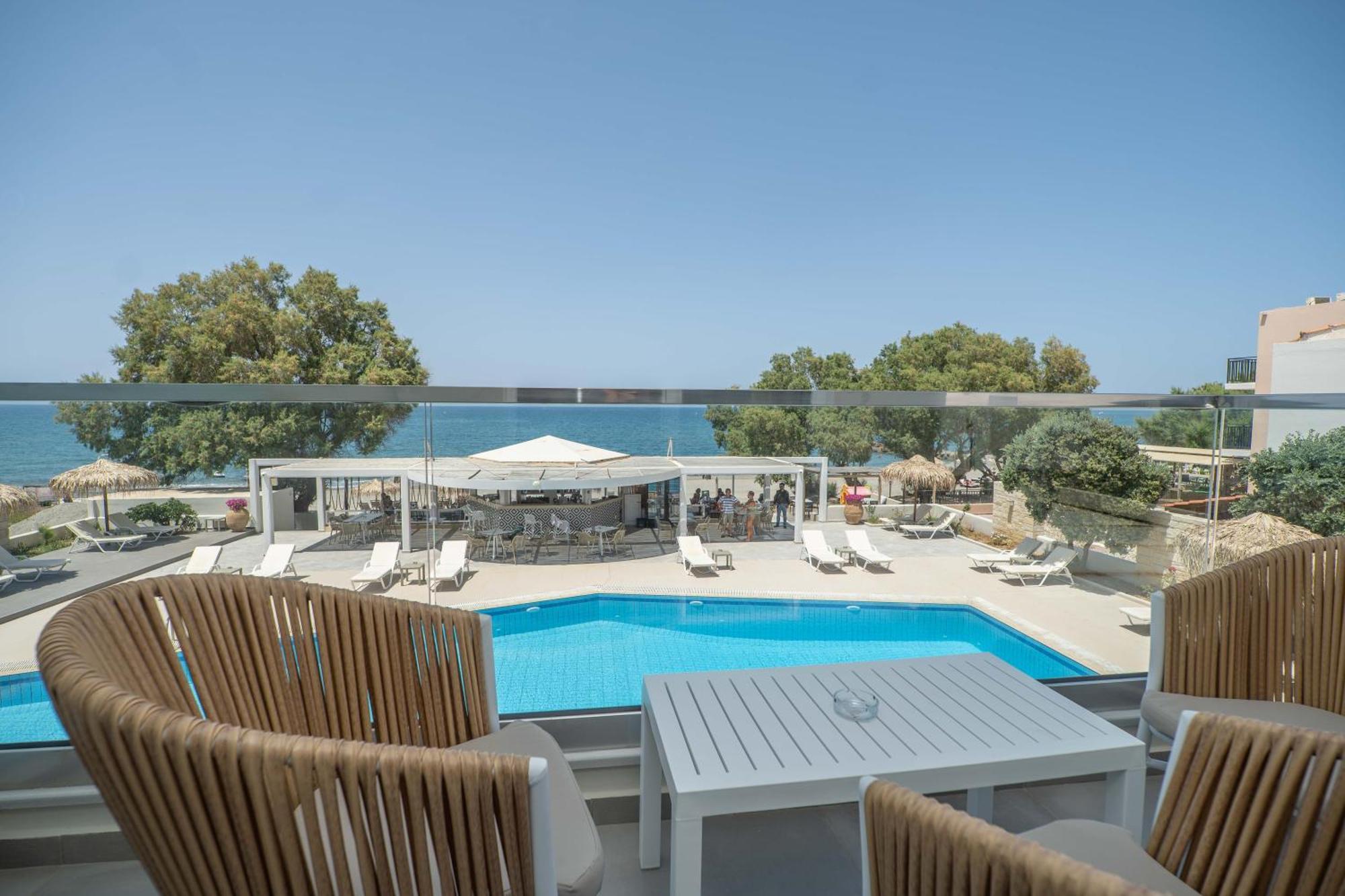 Alexia Beach Hotel Агия-Марина Экстерьер фото